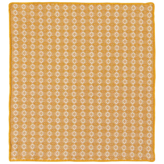Ochre Assorted Woven Dishcloths - Set of 2 - Image 2