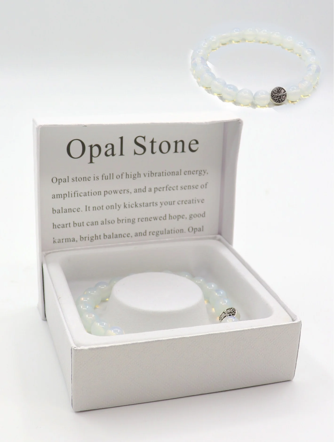 Opal Blessing Bead Bracelets with Gift Box - Image 2