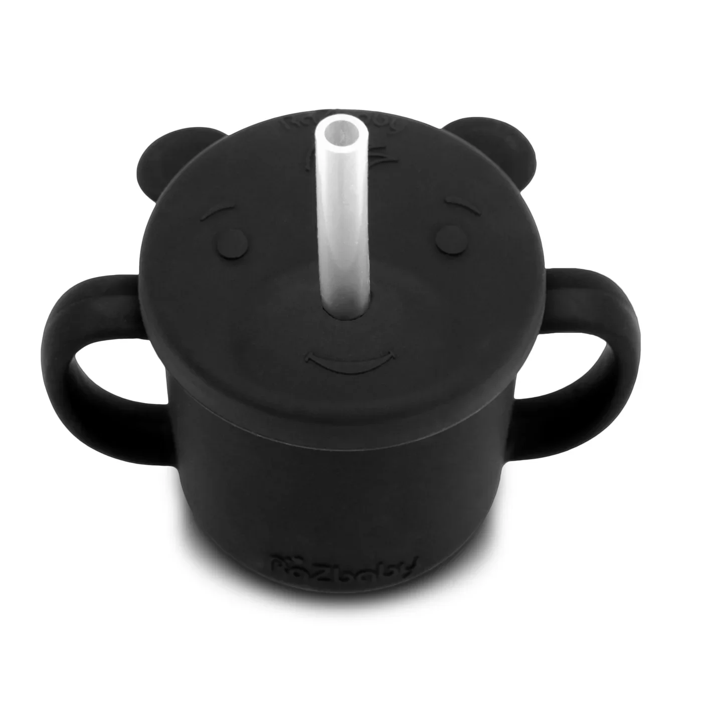 Oso-Cup Silicone Cup and Straw - Black - Image 2