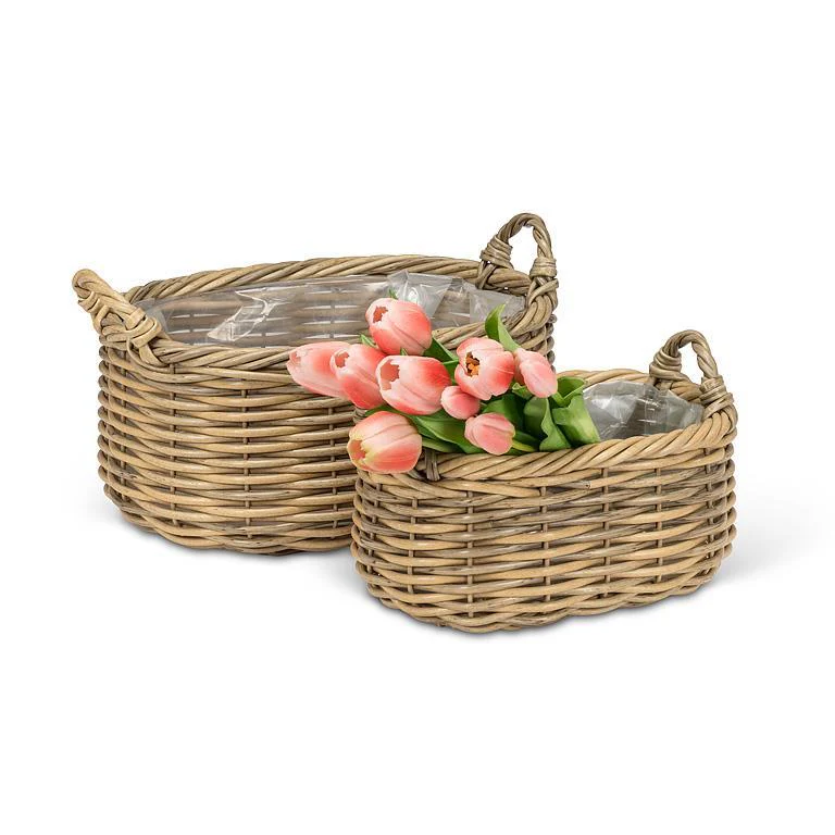 Oval Baskets with Handles - Assorted - Image 2