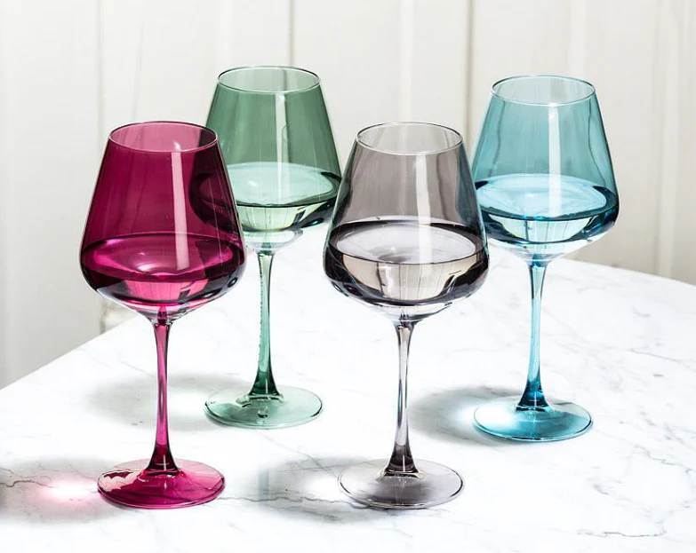 Oversize Grey Wine Glass - Image 2