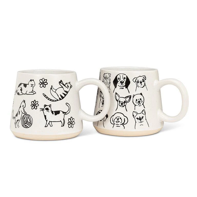 Oversized Mug with Cat Drawings - Image 3