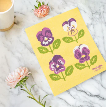 Pansy Swedish Dishcloth - Image 2