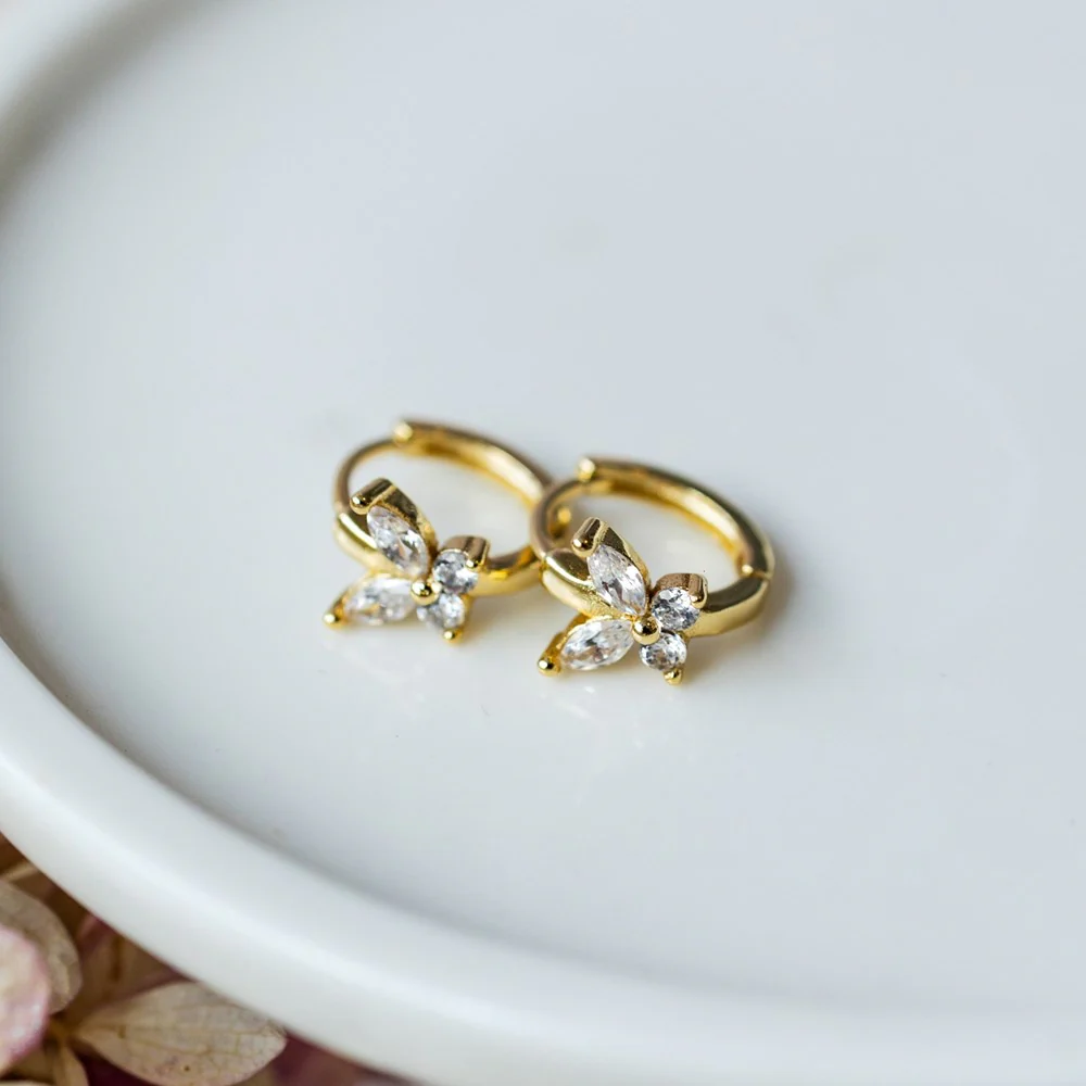 Papillon Hoops - Gold - Image 3