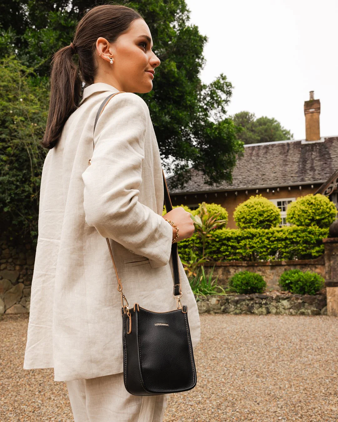 Parker Crossbody Bag - Black - Image 11