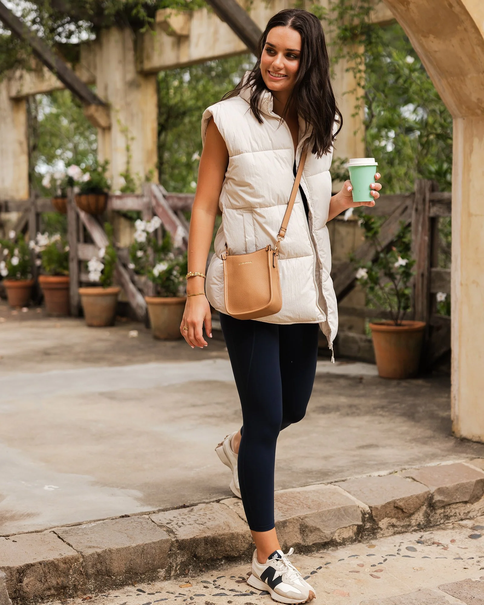 Parker Crossbody Bag - Camel - Image 8