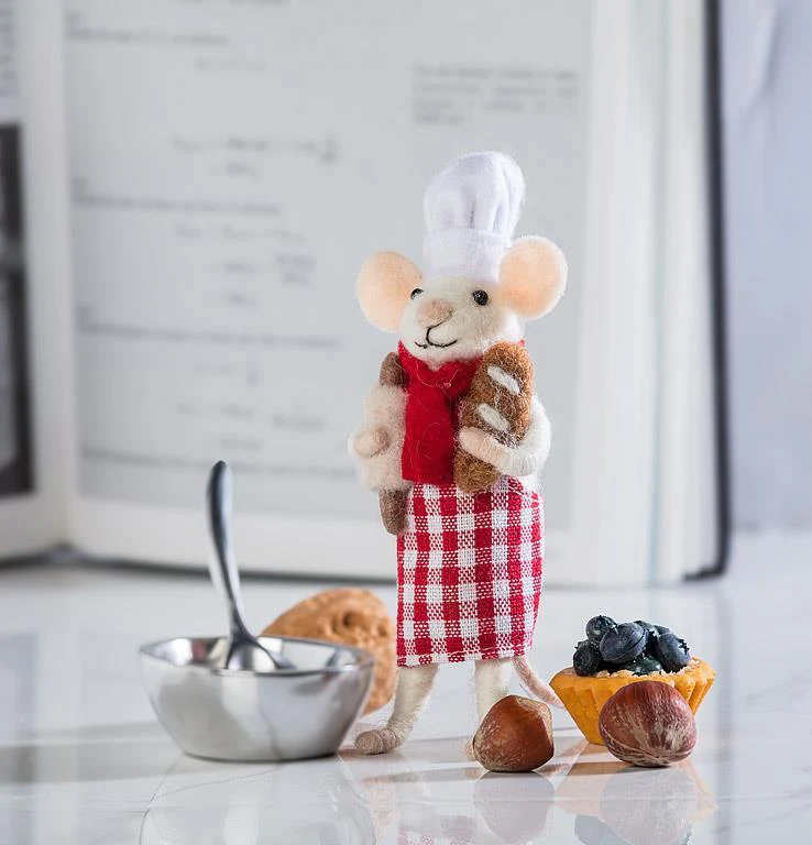 Pastry Chef Mouse Ornament - Image 2