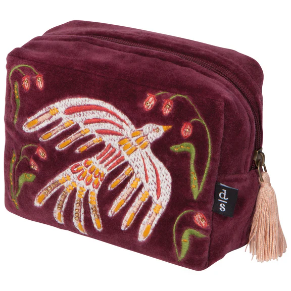 Plume Embroidered Pouch - Image 2