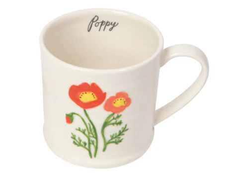 Poppy Embossed Mug - Image 2