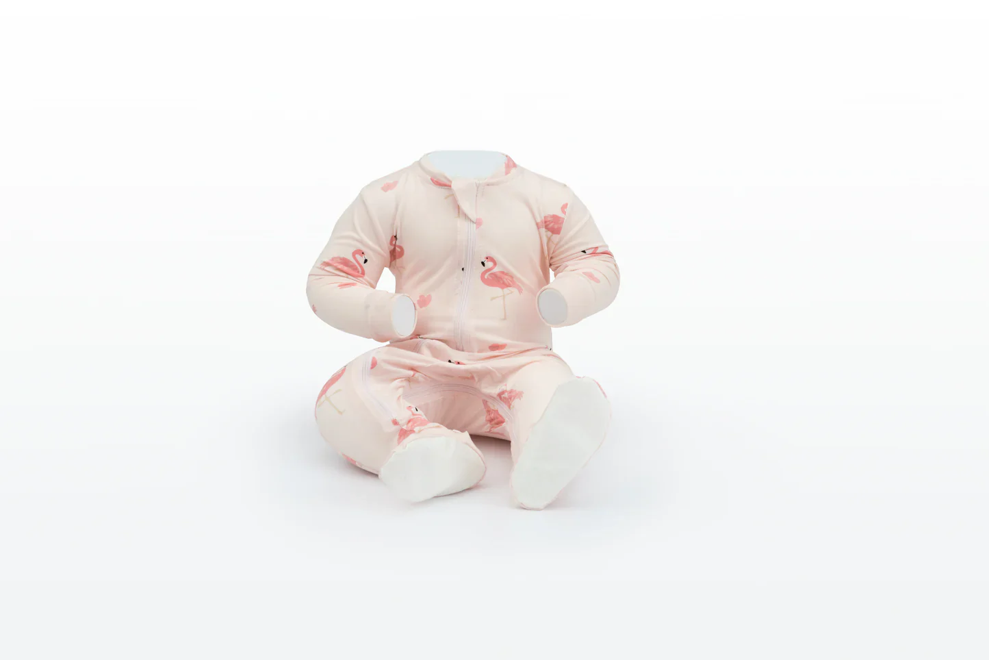 Pretty In Pink Bamboo Footed Sleeper - Image 7