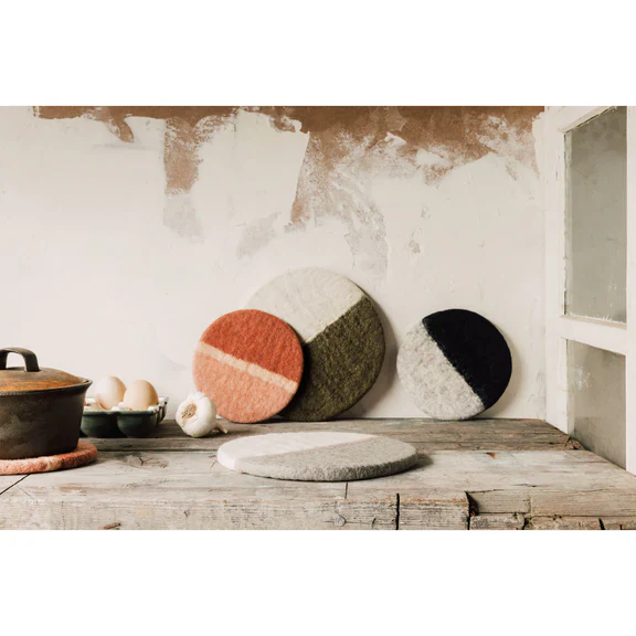 Quarry Felted Wool Trivet - Image 2