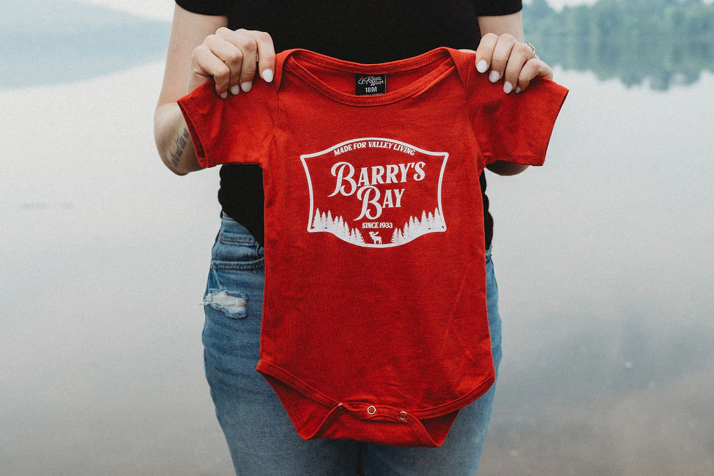 Red - Barry's Bay Patch Onesie