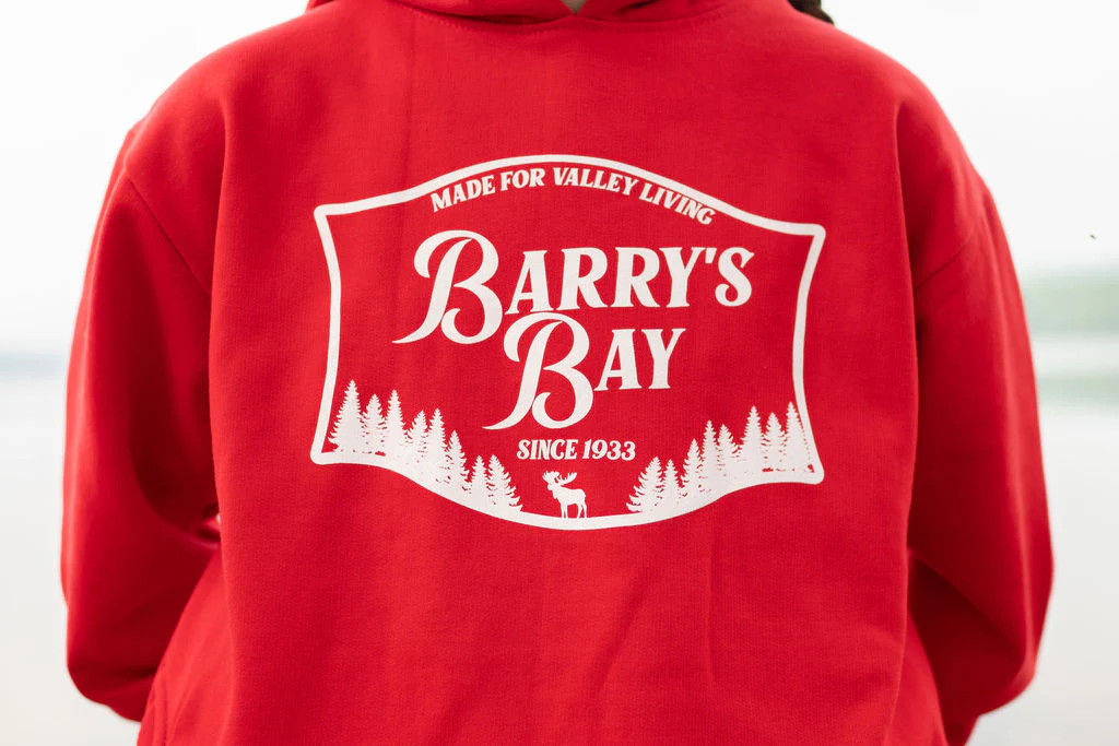 Red - Barry's Bay Patch Youth Hoodie - Image 2