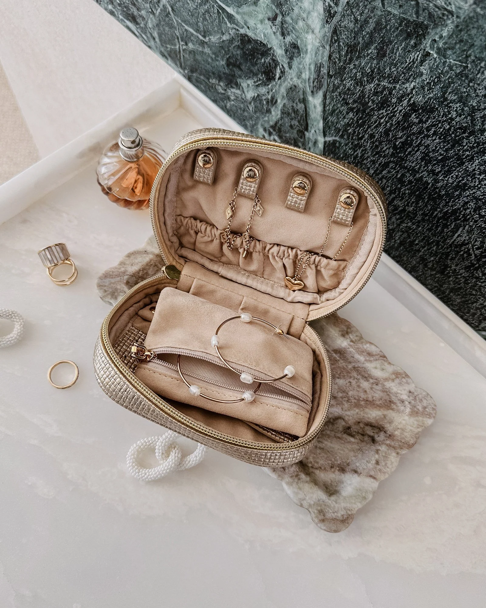Rita Jewelry Case - Champagne FINAL SALE - Image 2