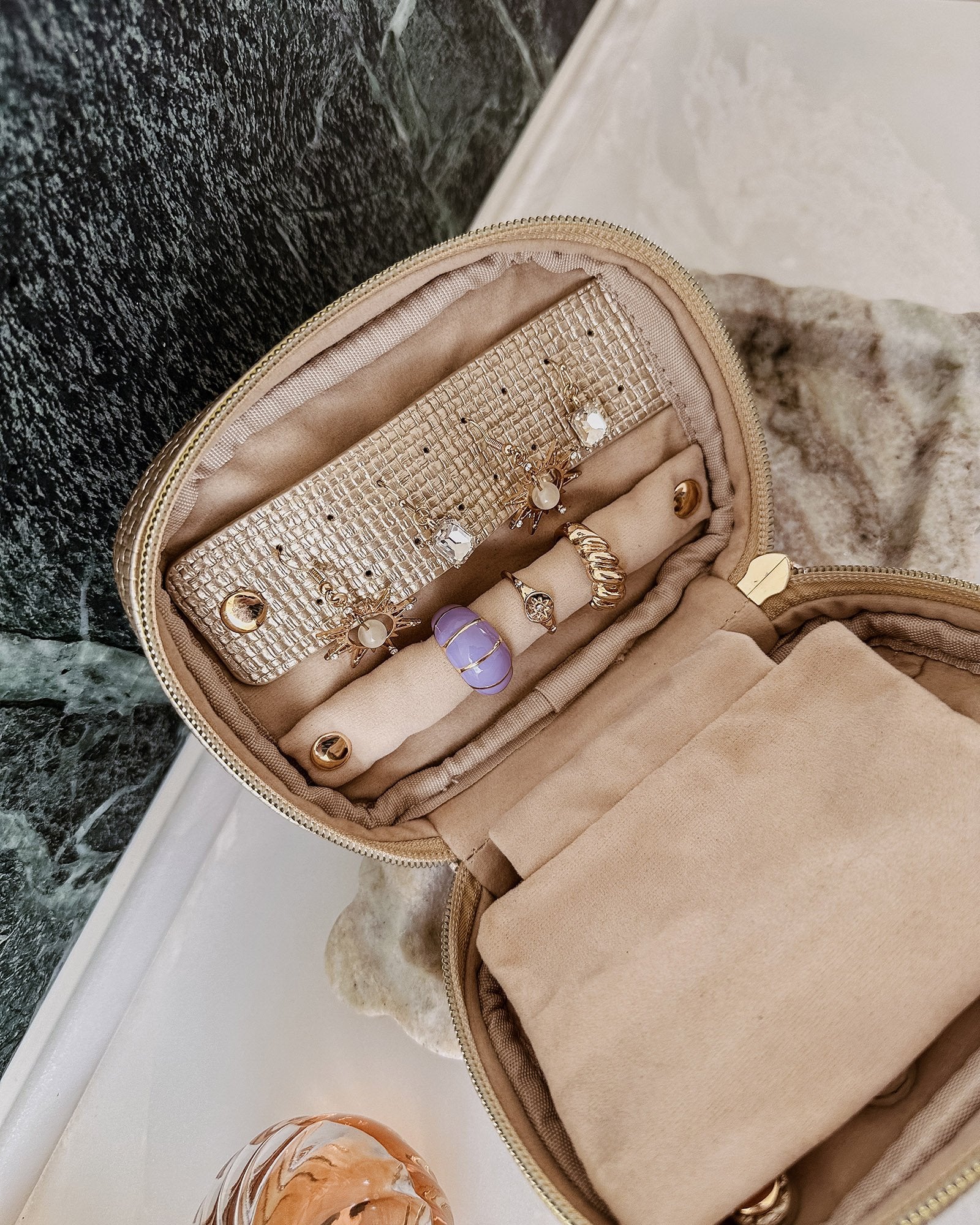 Rita Jewelry Case - Champagne FINAL SALE - Image 7