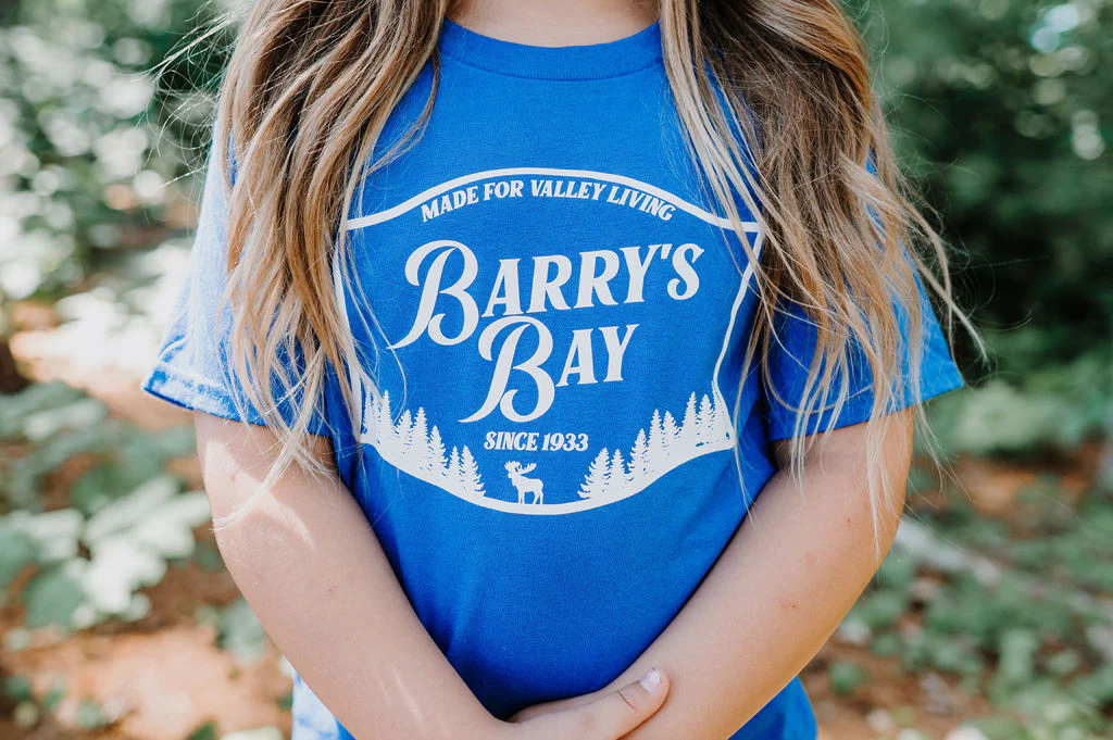 Royal Blue - Barry's Bay Patch Youth Tee - Image 2