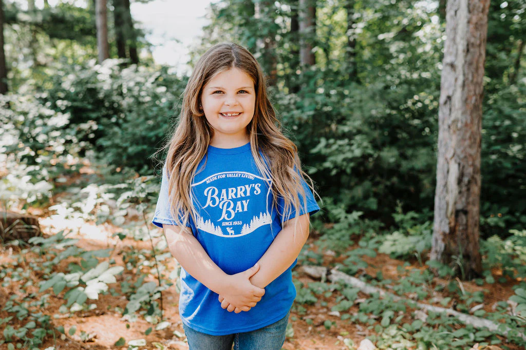 Royal Blue - Barry's Bay Patch Youth Tee - Image 3