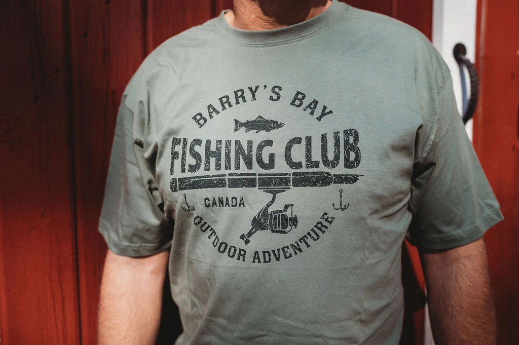 Sage Green - Barry's Bay Fishing Adult Tee - Image 2