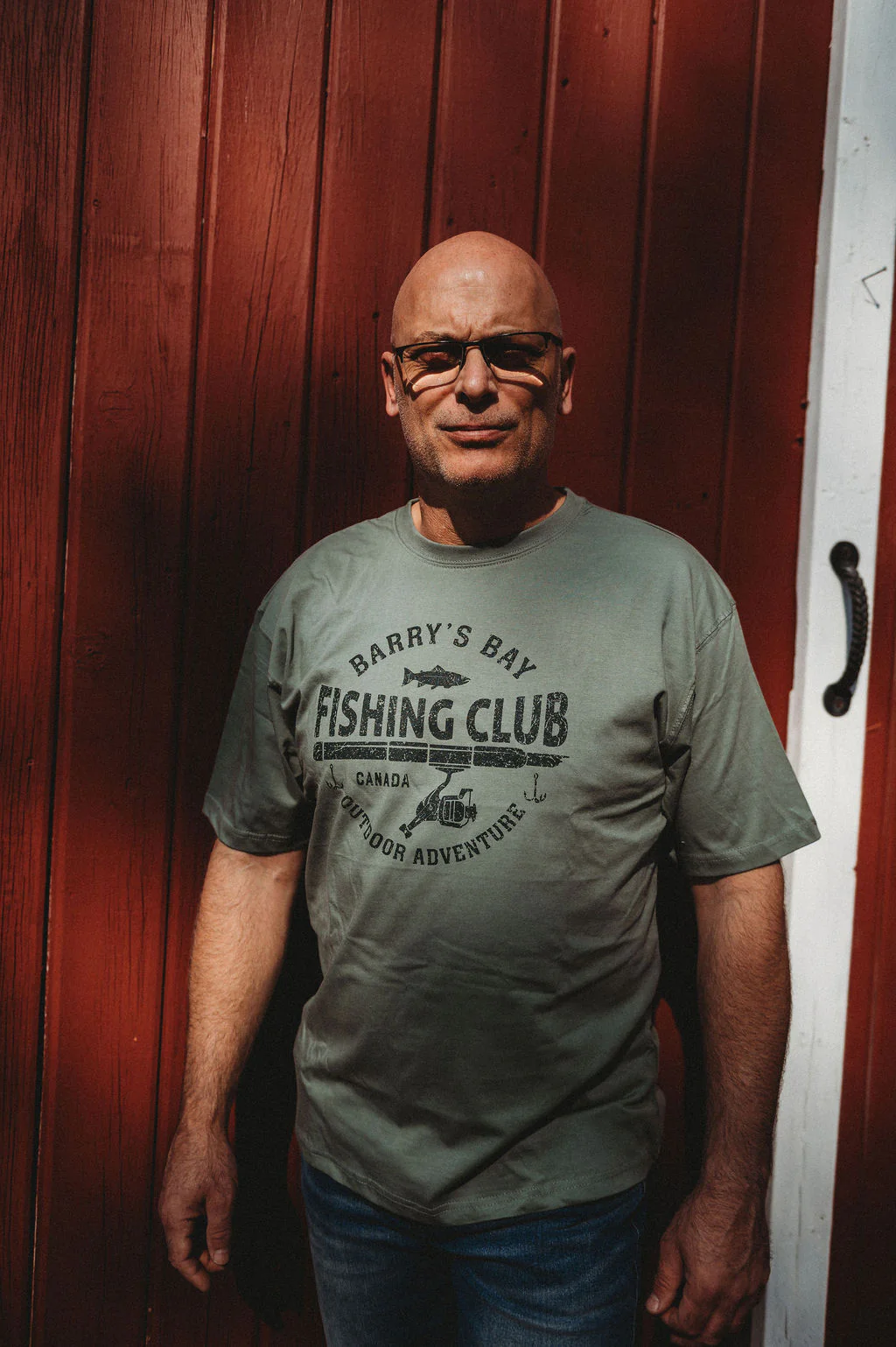 Sage Green - Barry's Bay Fishing Adult Tee - Image 3