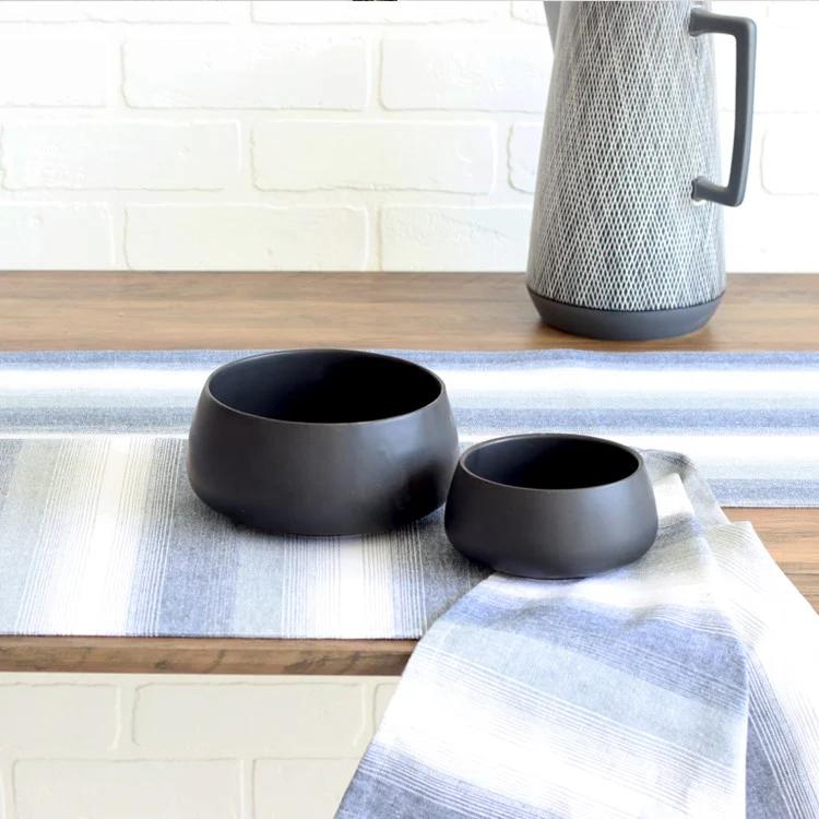 Sera Stripe Table Runner Blue - Image 2