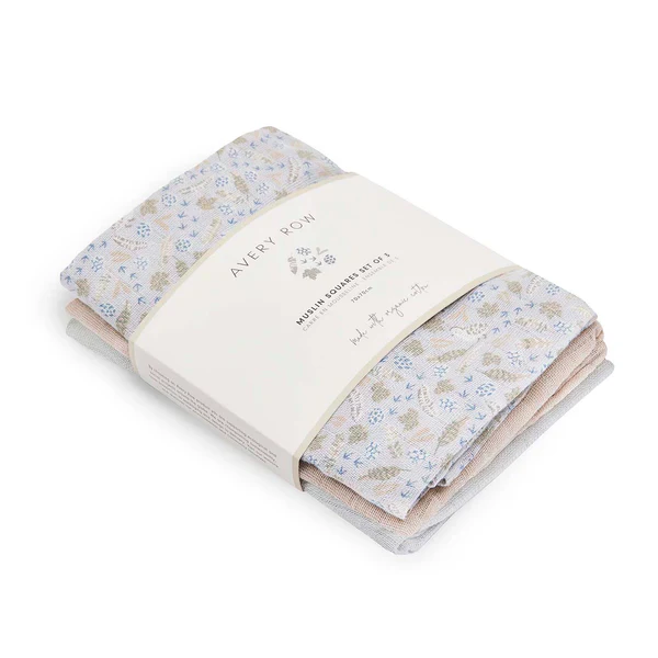 Set of 3 Muslin Squares - Nature Trail - Image 2