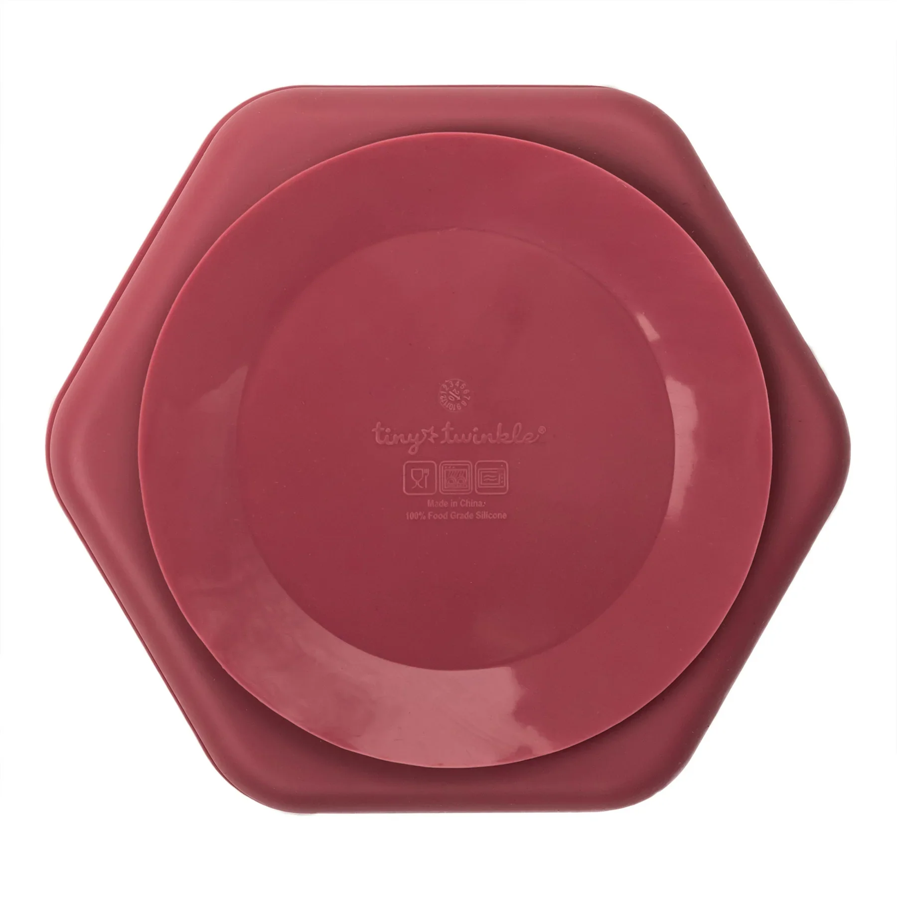 Silicone Plate - Burgundy - Image 2