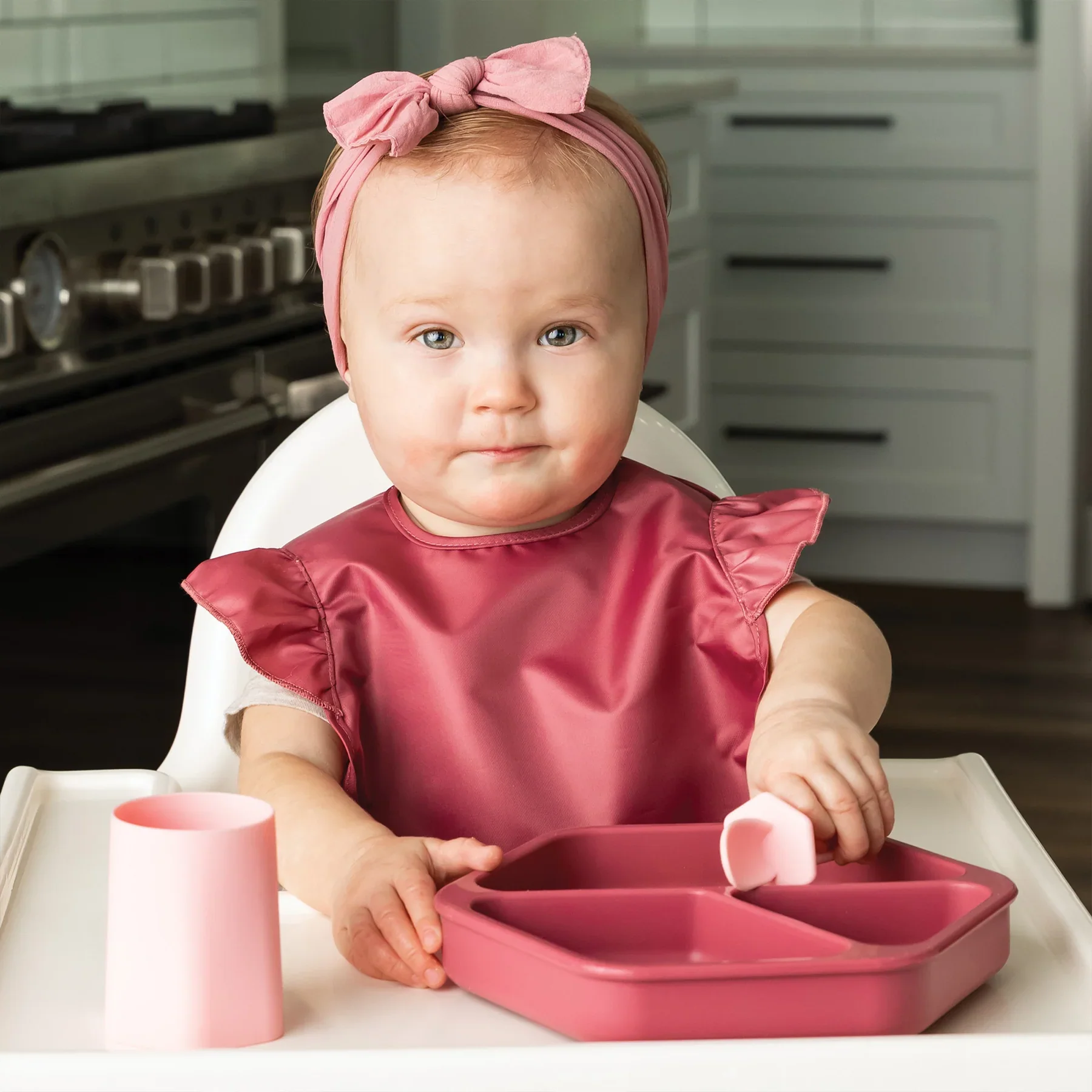 Silicone Plate - Burgundy - Image 4