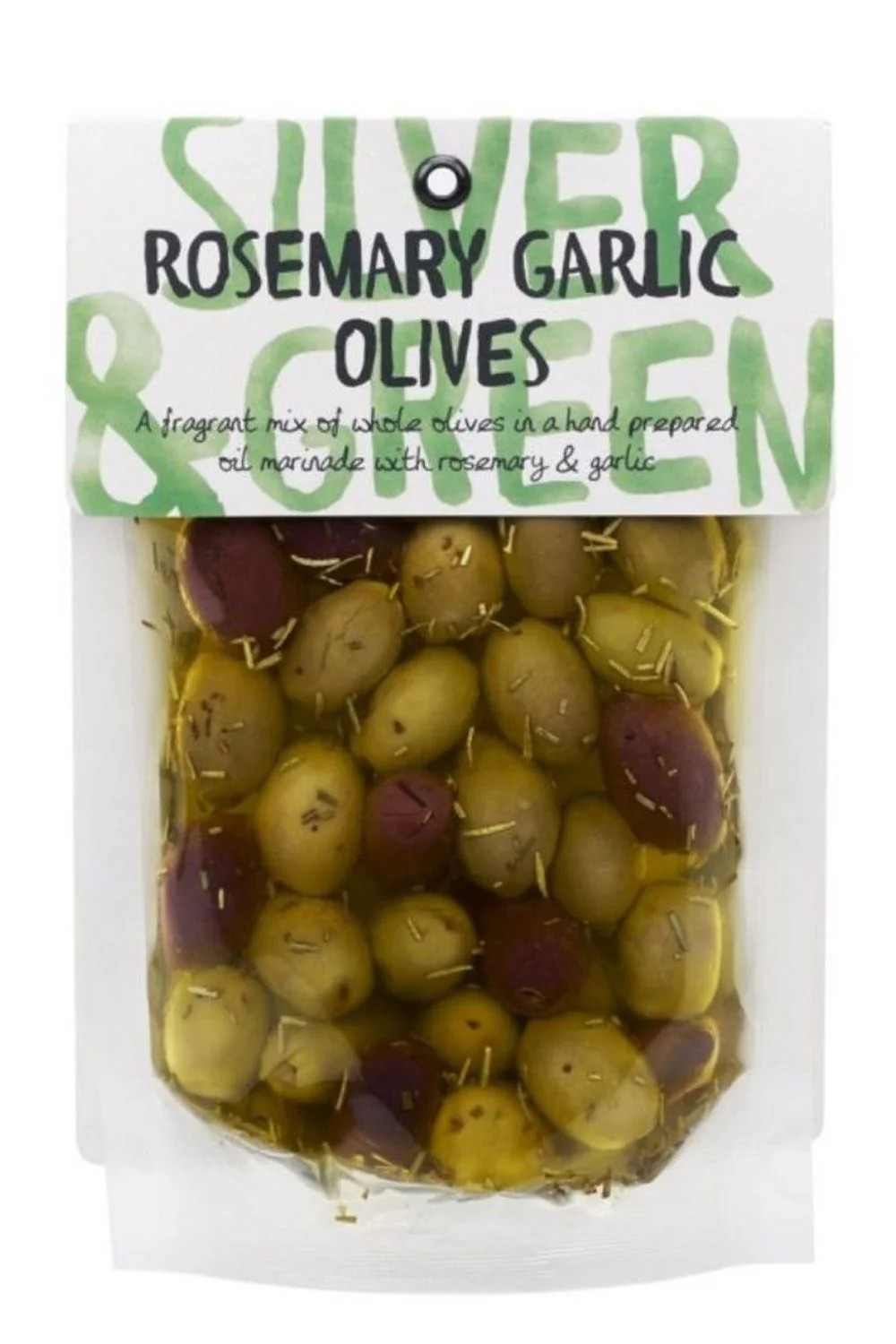 Silver & Green Rosemary Garlic Mixed Olives