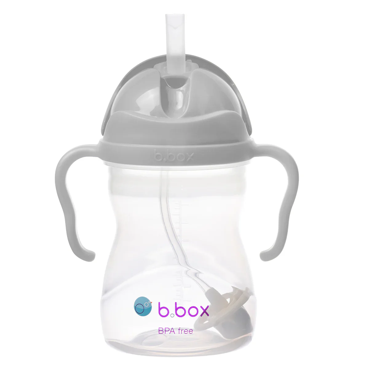 Sippy Straw Cup 240ml - Grey - Image 2