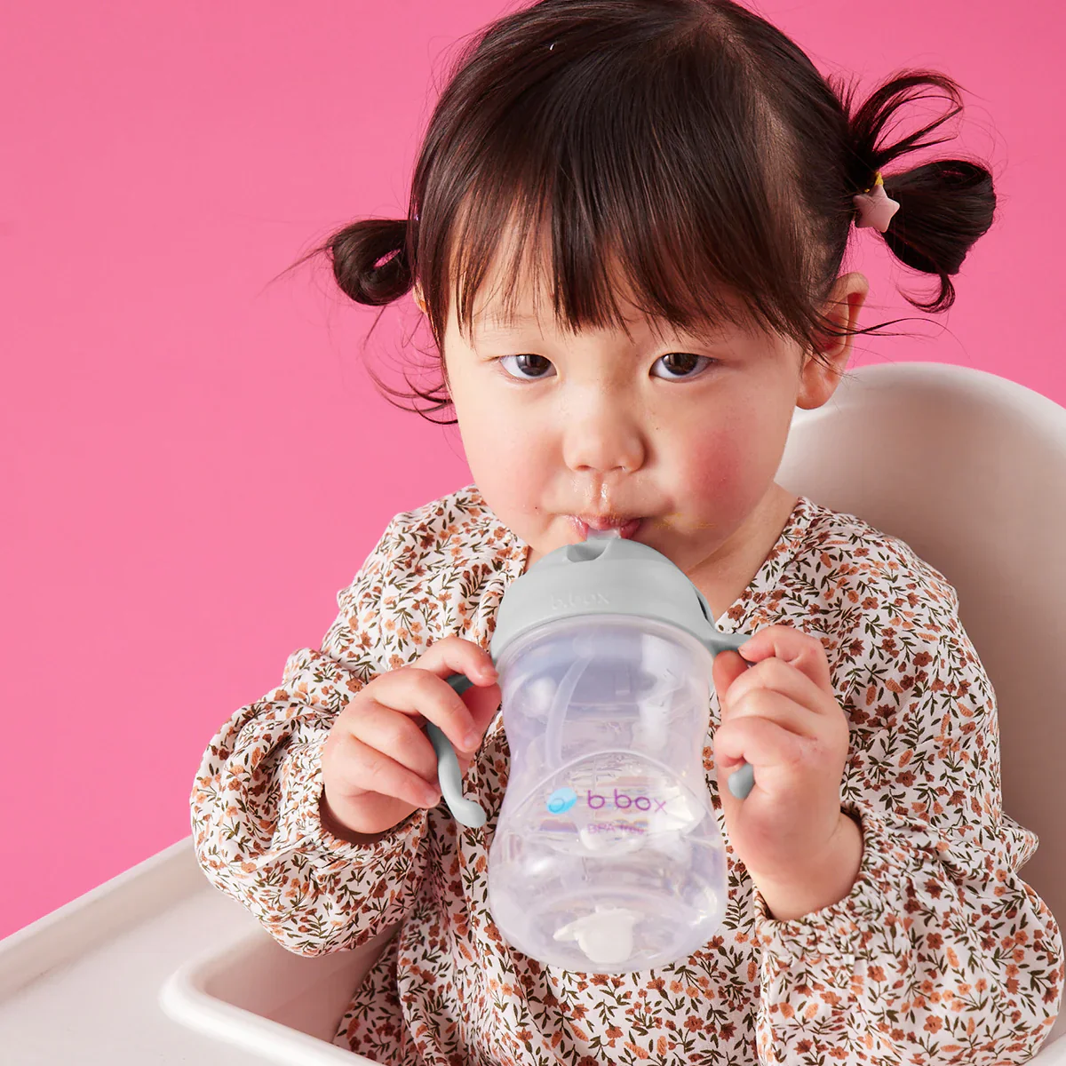 Sippy Straw Cup 240ml - Grey - Image 4