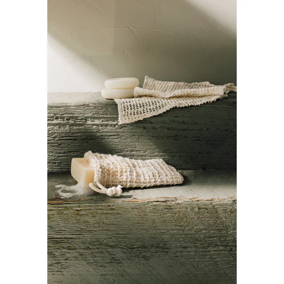 Sisal Scrub Bag and Soap Set - Image 2