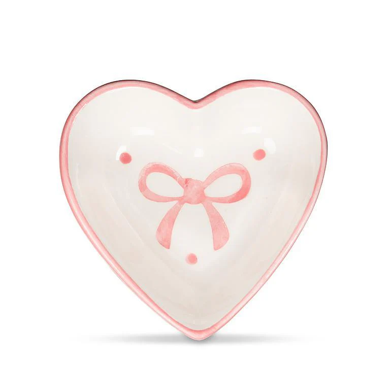 Small Heart Dish with Bows - Image 2