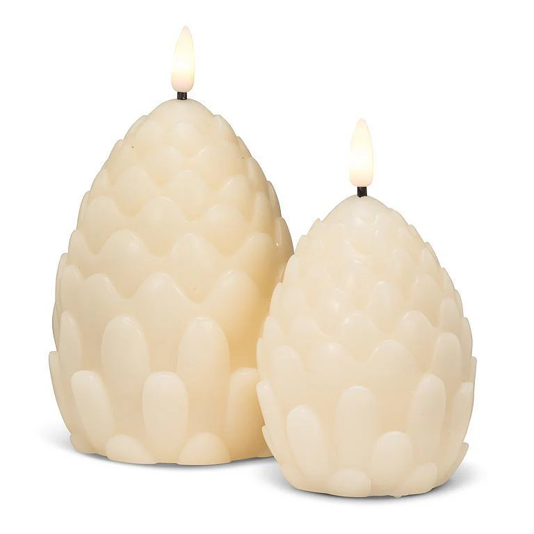 Small Pinecone LED Candle - Image 2