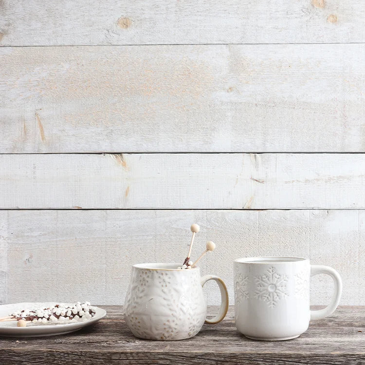 Soft Snowfall Stoneware Mug - Image 2