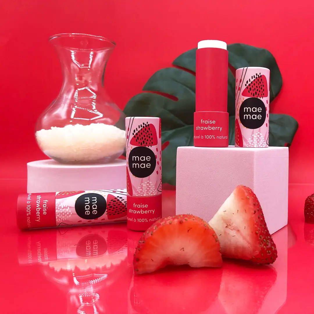 Strawberry Natural Lip Balm - Image 2