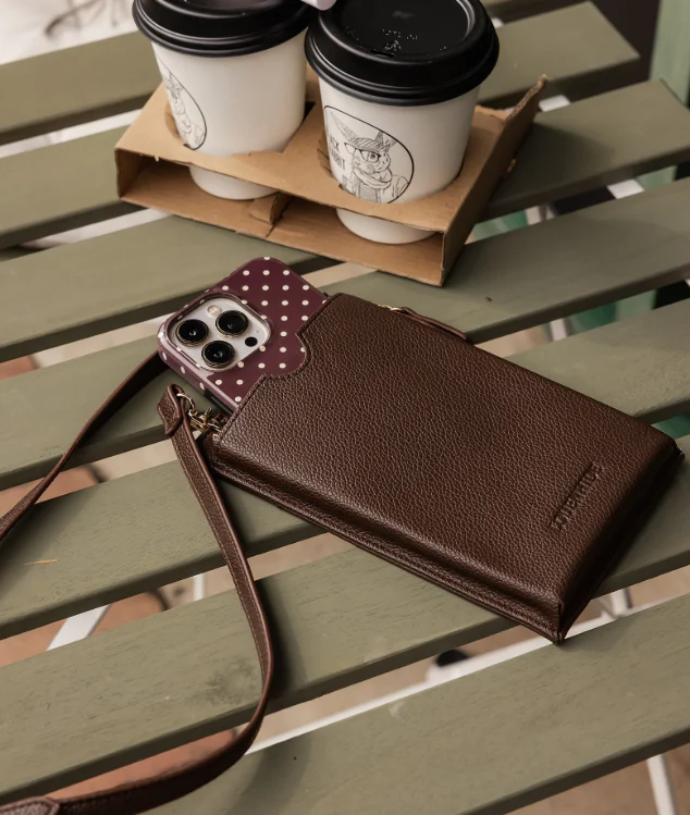 Suki RFID Phone Bag - Chocolate - Image 2