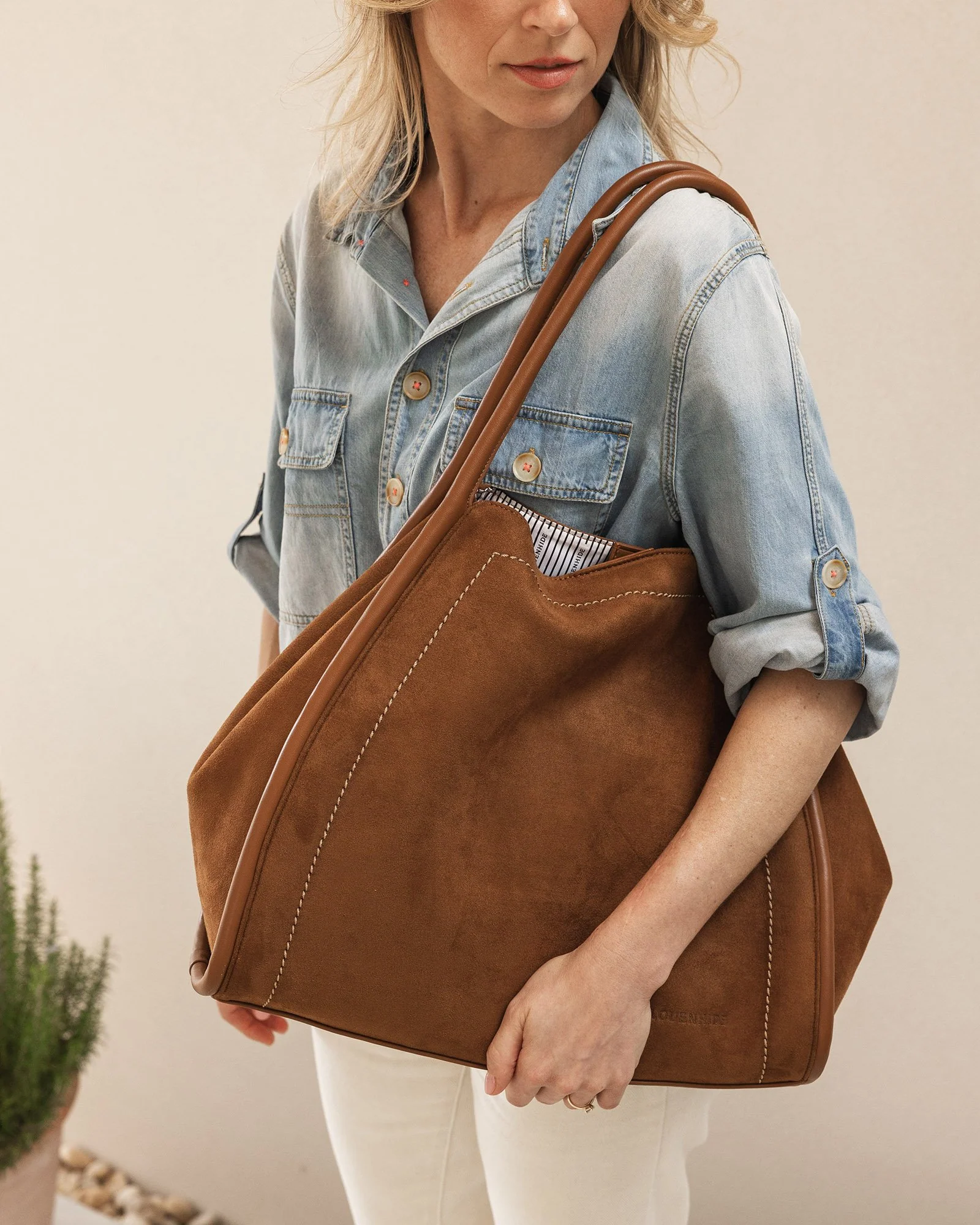 Sutton Shoulder Bag - Tan - Image 2