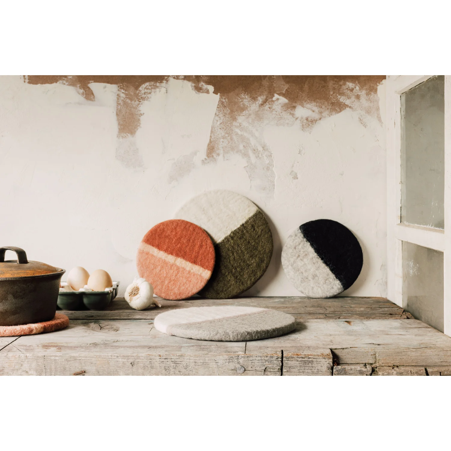 Vapor Felted Wool Trivet - Image 2