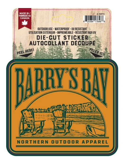 Vintage Collegiate Barry's Bay Sticker