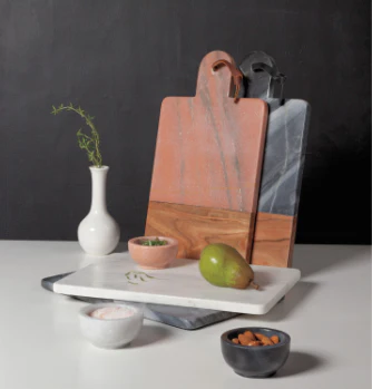 White Marble Serving Board - Image 2