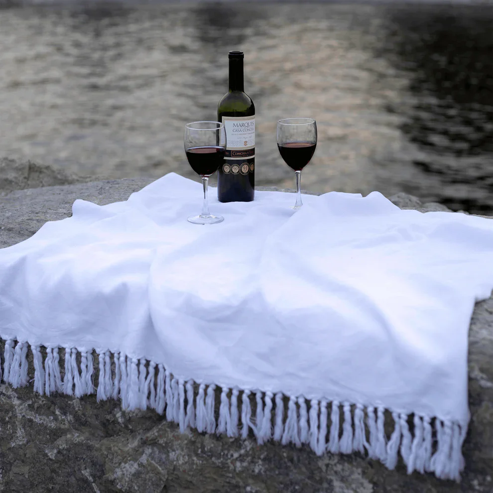 White Turkish Body Towel - Image 5
