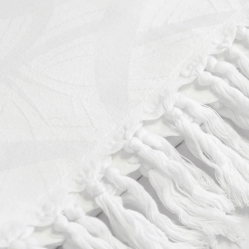 White Turkish Body Towel - Image 7