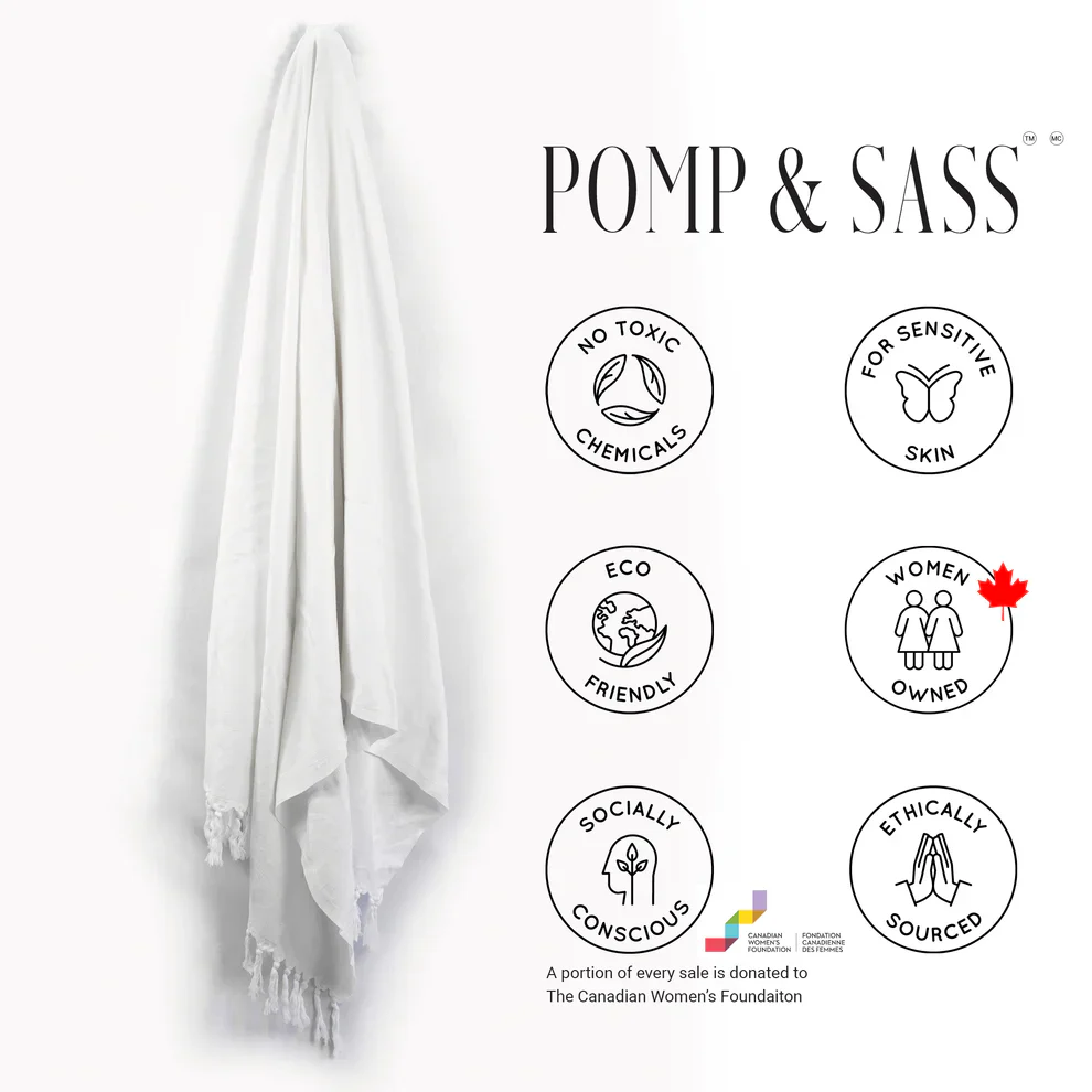 White Turkish Body Towel - Image 8