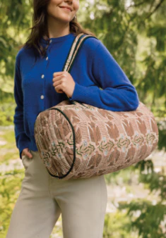 Venus Block Print Weekender Bag - Image 2