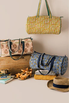 Venus Block Print Weekender Bag - Image 3