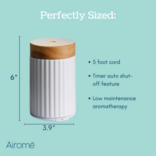 Wood & Ceramic Medium Classic Ultrasonic Essential Oil Diffuser - Image 2