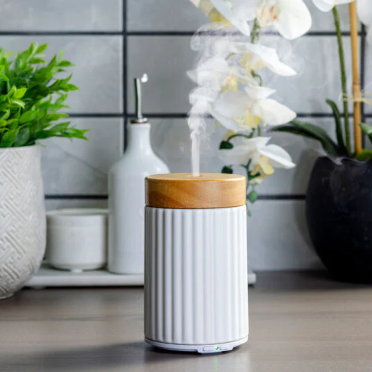 Wood & Ceramic Medium Classic Ultrasonic Essential Oil Diffuser - Image 3